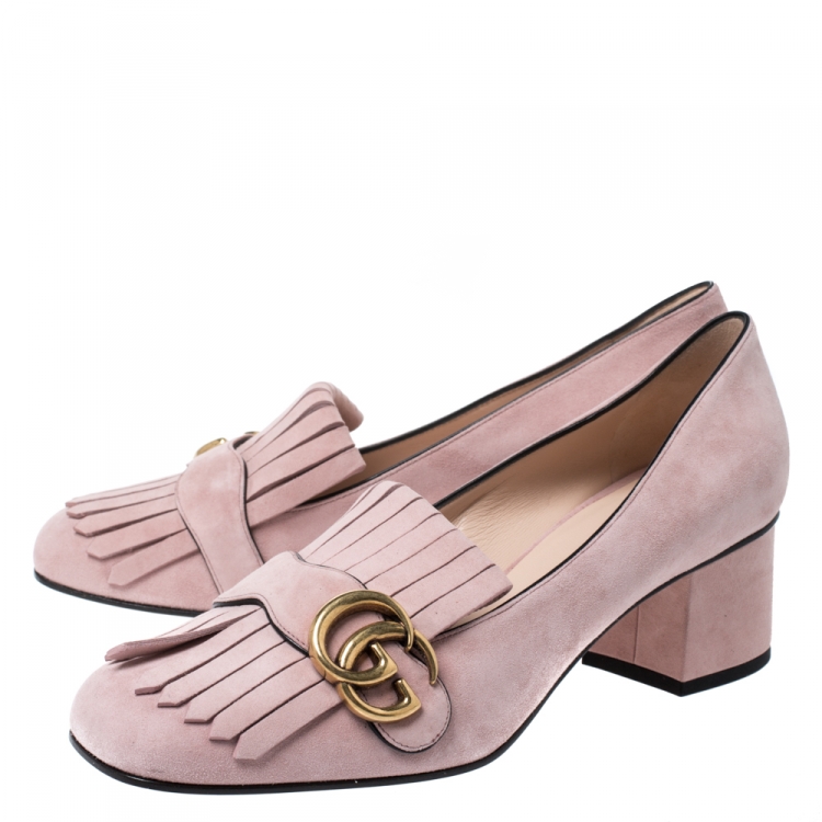 Gucci marmont suede pumps Clearance
