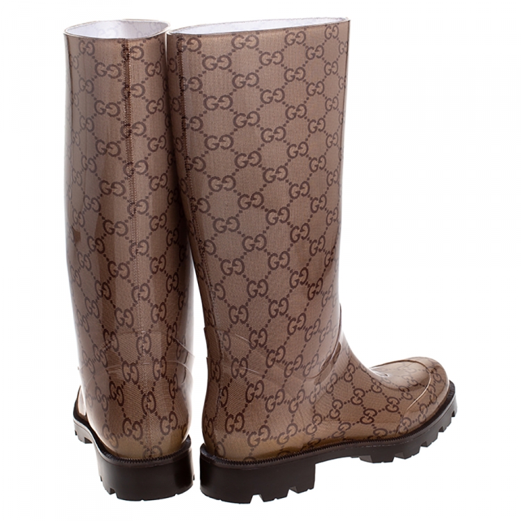 gucci rubber rain boots