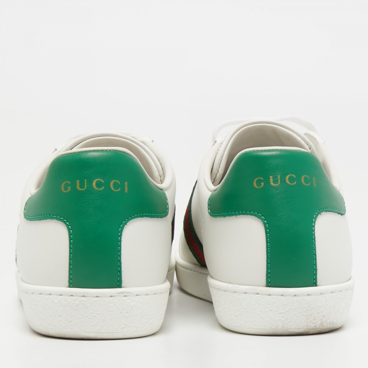 Pre Owned Gucci x Disney White Leather Donald Duck Ace Sneakers Size 38