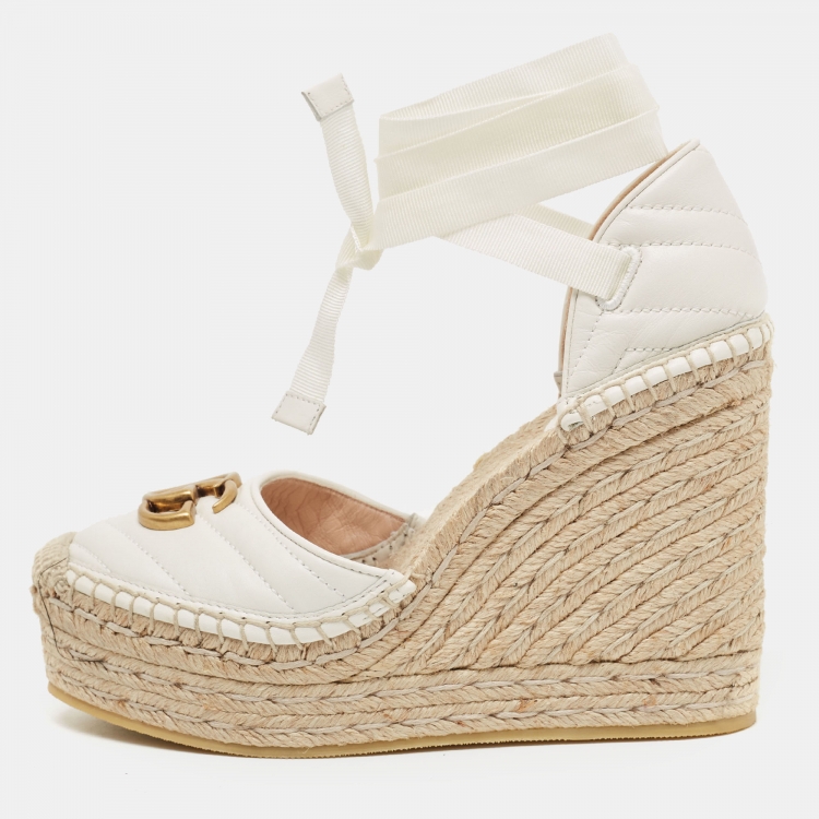 Gucci marmont online wedges