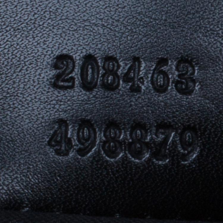 Pre Owned Gucci Black Guccissima Leather Laptop Bag