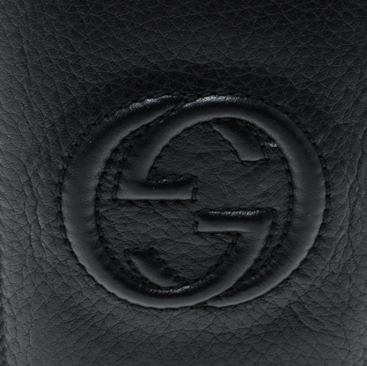 Pre Owned Gucci Black Leather Soho IPhone 5 Case