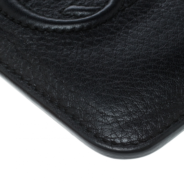 Pre Owned Gucci Black Leather Soho IPhone 5 Case
