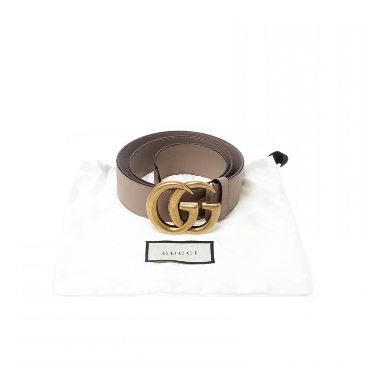 nude gucci belt