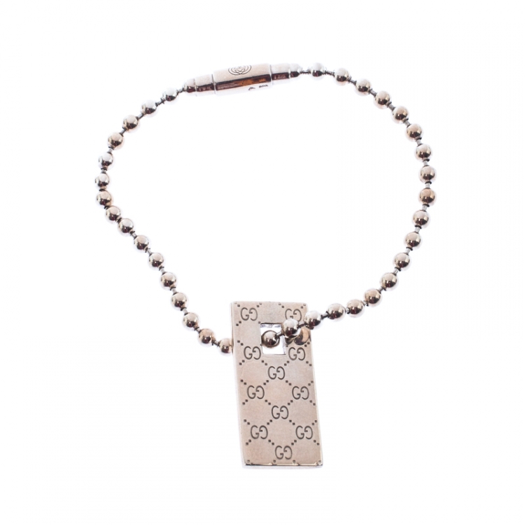 Square on sale gucci necklace