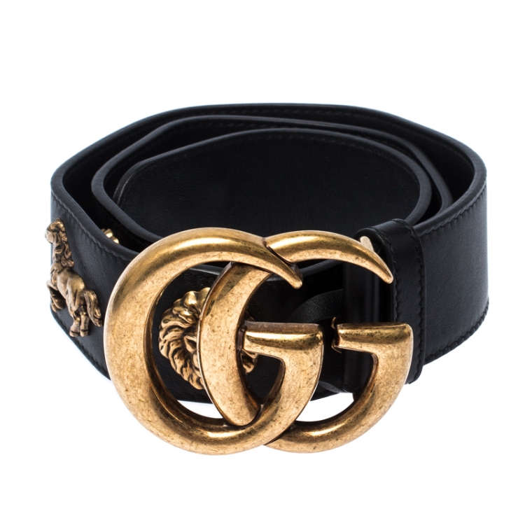 Gucci Leather GG Belt