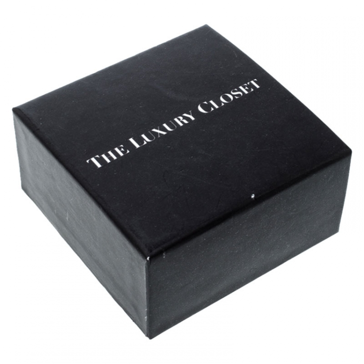 Pre Owned Gucci Antique Gold Tone Feline Pearl and Crystal Clip On Drop Earrings