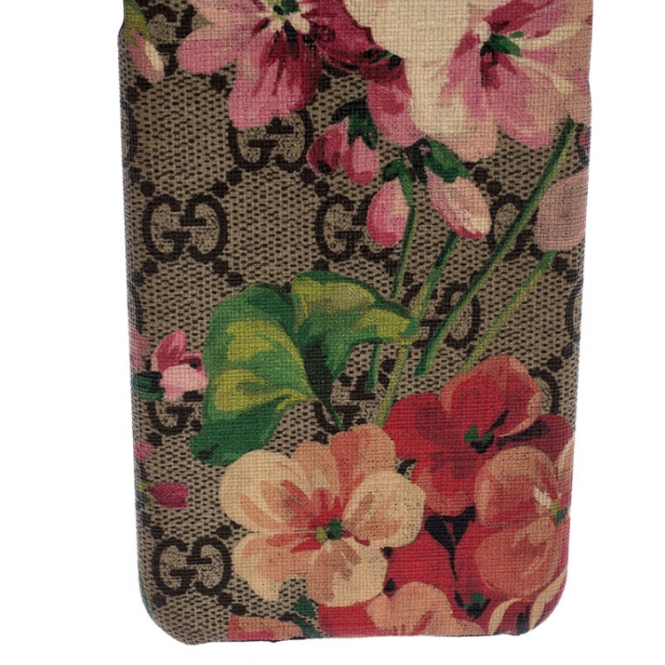 Pre Owned Gucci Pink GG Blooms iPhone 8 Plus Case 