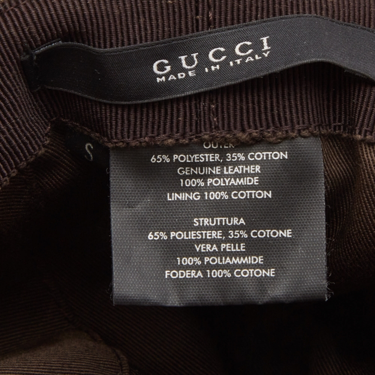 Pre Owned Gucci Beige Web Detail GG Canvas Bucket Hat S