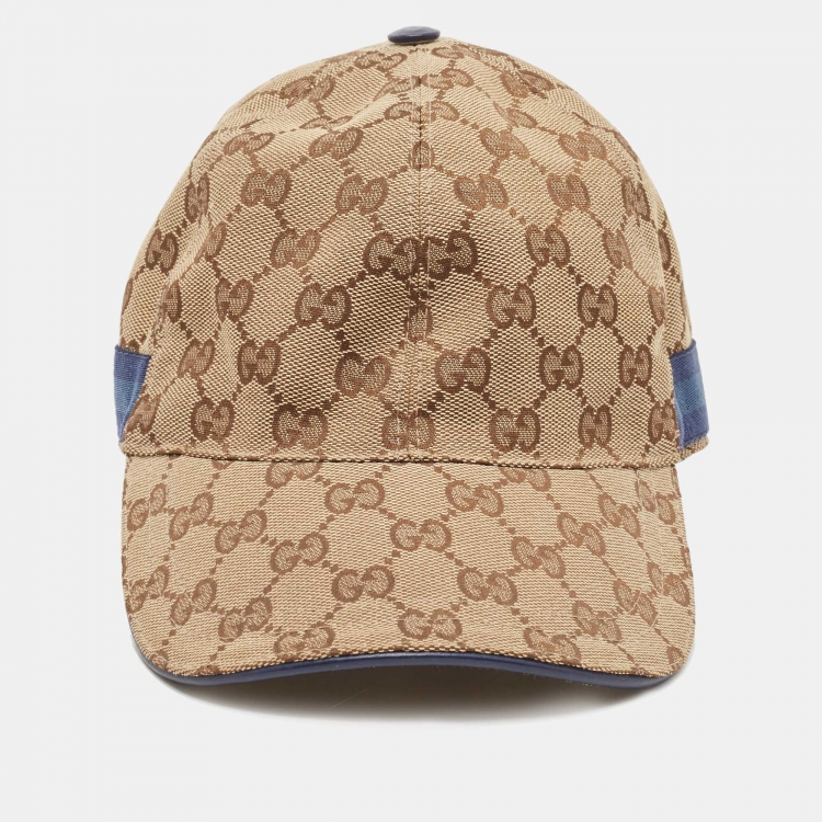 Gucci GG Canvas Baseball Hat Beige/Brown