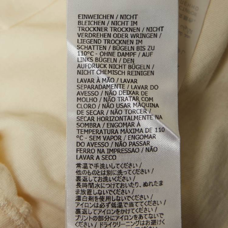 Pre Owned Gucci Off-White GG Interlocked Print Jersey T-Shirt S