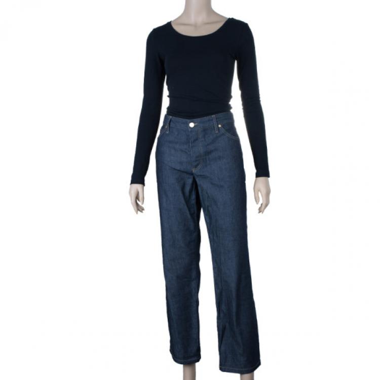 Pre Owned Gucci Dark Blue Denim Jeans L