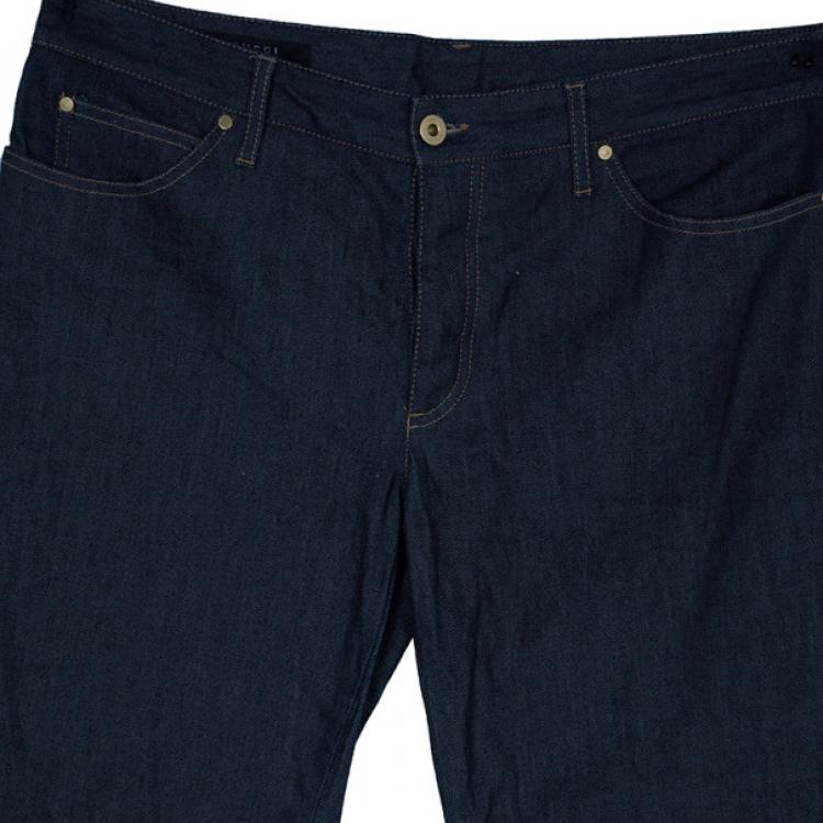 Pre Owned Gucci Dark Blue Denim Jeans L