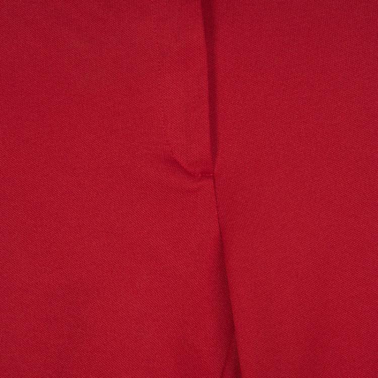 Pre Owned Gucci Red Jersey Striped Stirrup Sylvie Web Pants XS