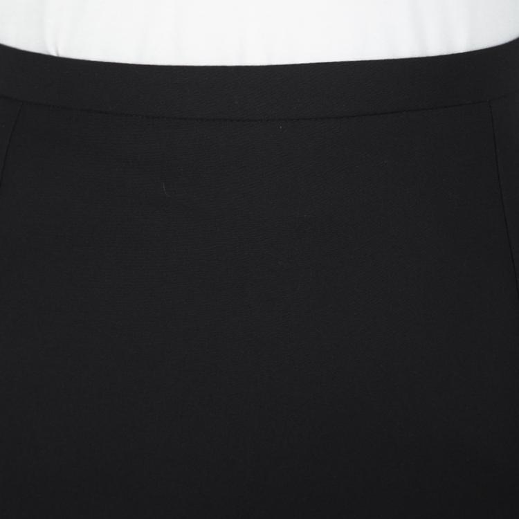 Pre Owned Gucci Black High Waist Pencil Skirt S