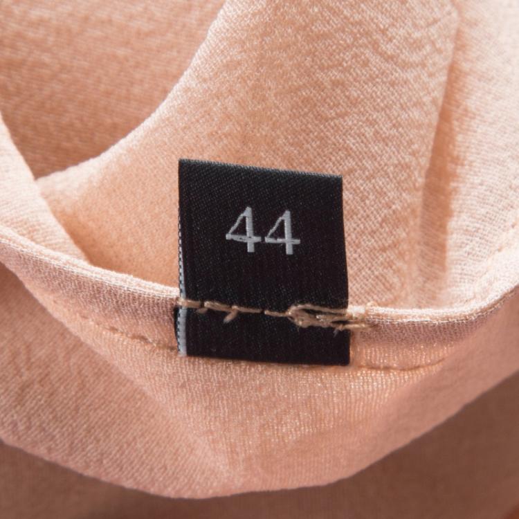 Pre Owned Gucci Pink Organza Bow Detail Sleeveless Blouse M