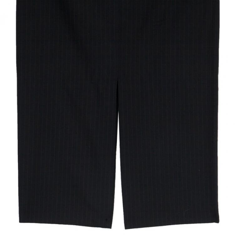 Pre Owned Gucci Fitted Pinstriped Pencil Skirt S