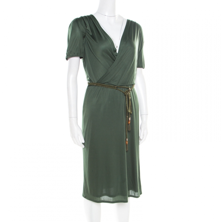 Gucci wrap dress best sale