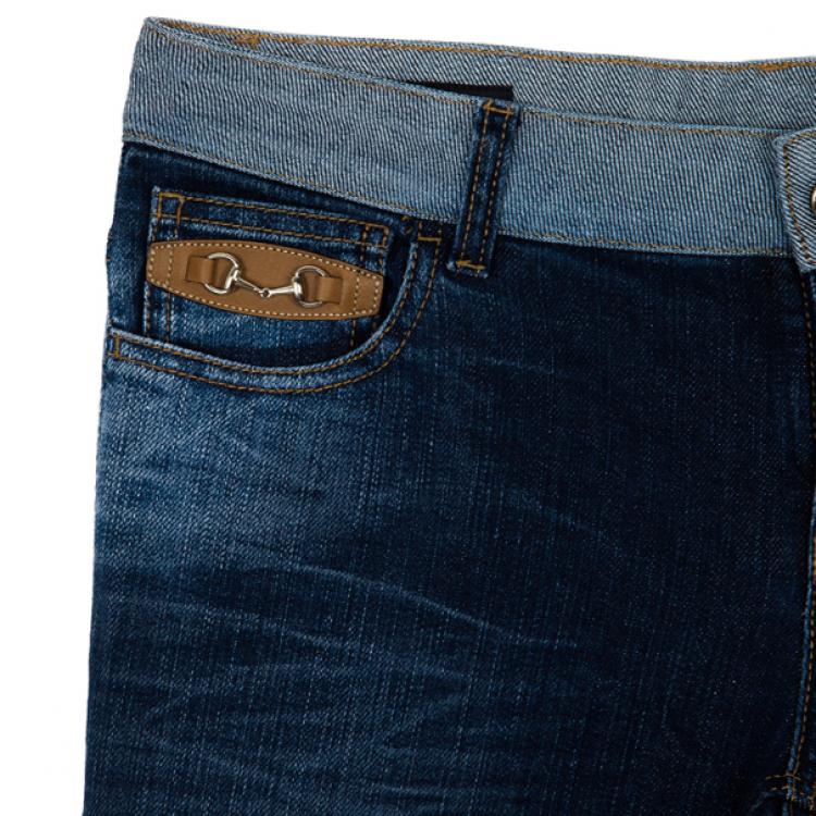 Pre Owned Gucci Blue Denim Jeans M