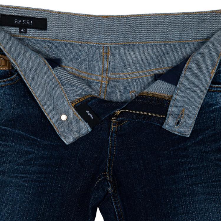 Pre Owned Gucci Blue Denim Jeans M