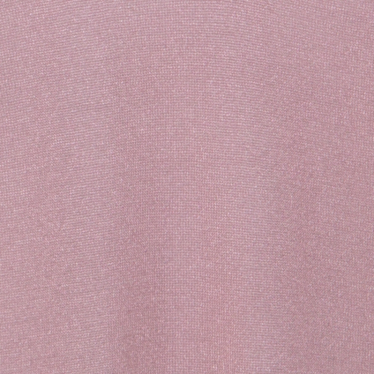 Pre Owned Gucci Lilac Purple Silk Knit Collared Long Sleeve Top L 