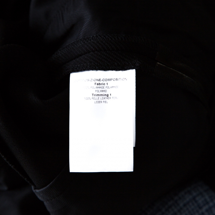 Pre Owned Gucci Black Stretch Leather Waist Trousers S