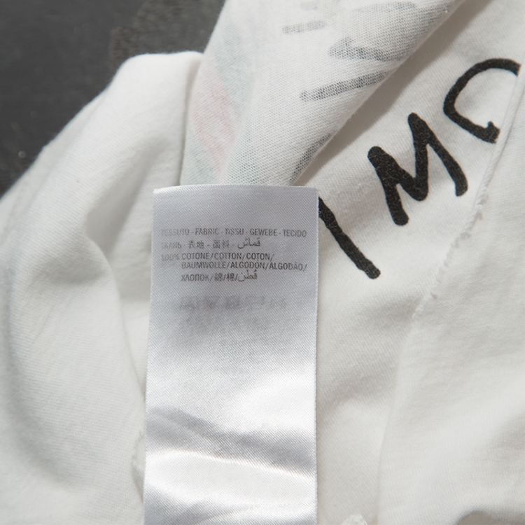 Pre Owned Gucci White Logo Print Cotton Coco Capitán Tank Top M