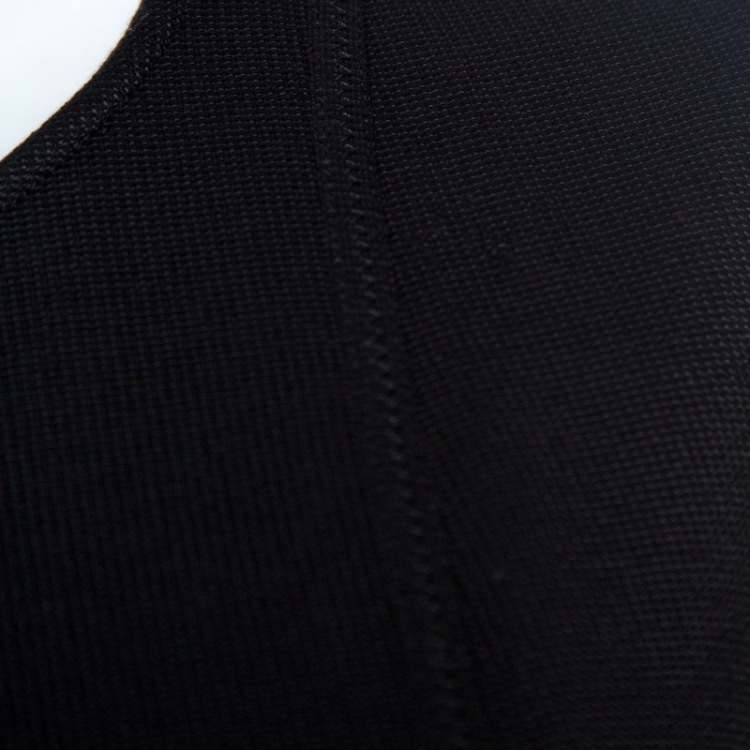 Pre Owned Gucci Black Knit Belted Sleeveless Sheath Dress S