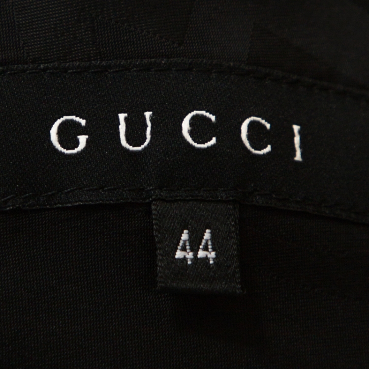 Pre Owned Gucci Black Stretch Wool Tailored Blazer M