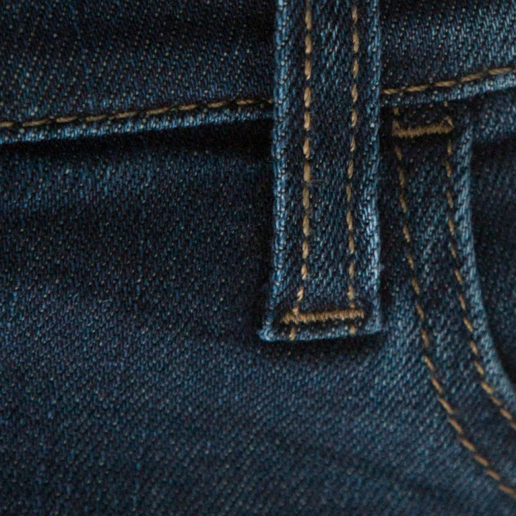 Pre Owned Gucci Indigo Floral Appliqued Denim Skinny Jeans L