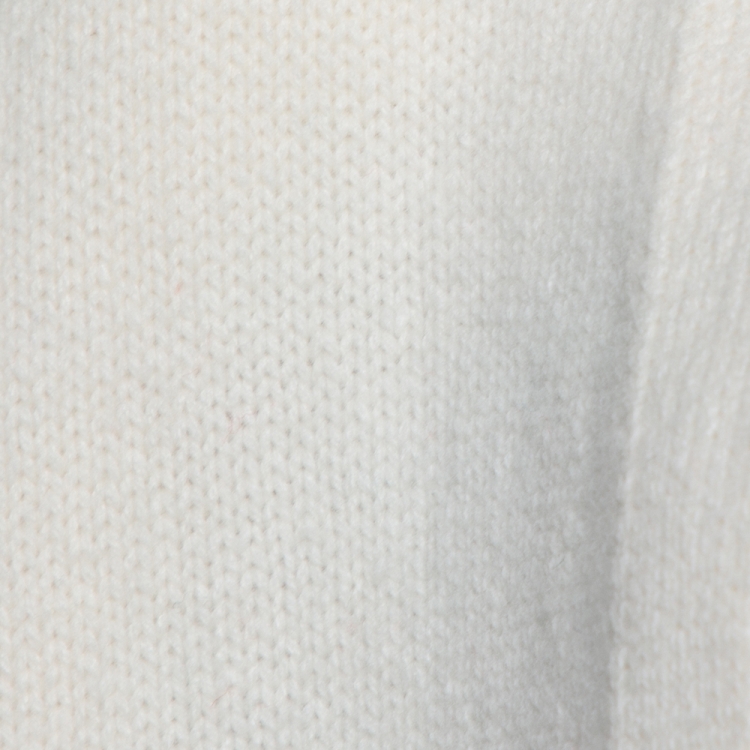 Pre Owned Gucci Cream Knit Wool Flying Pig Detail Cape M