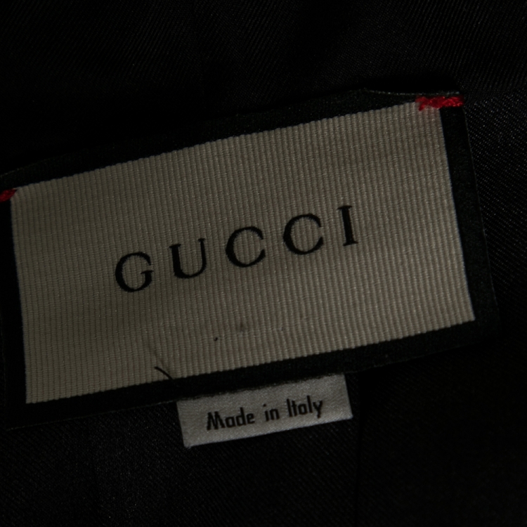 Pre Owned Gucci Multicolor Degradé Floral Print Silk Blouse M