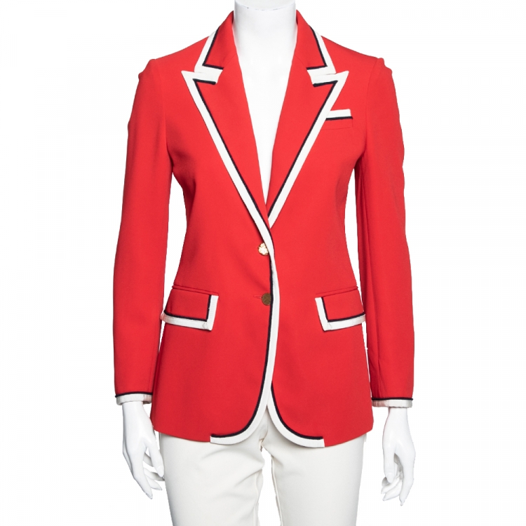 Gucci red clearance blazer