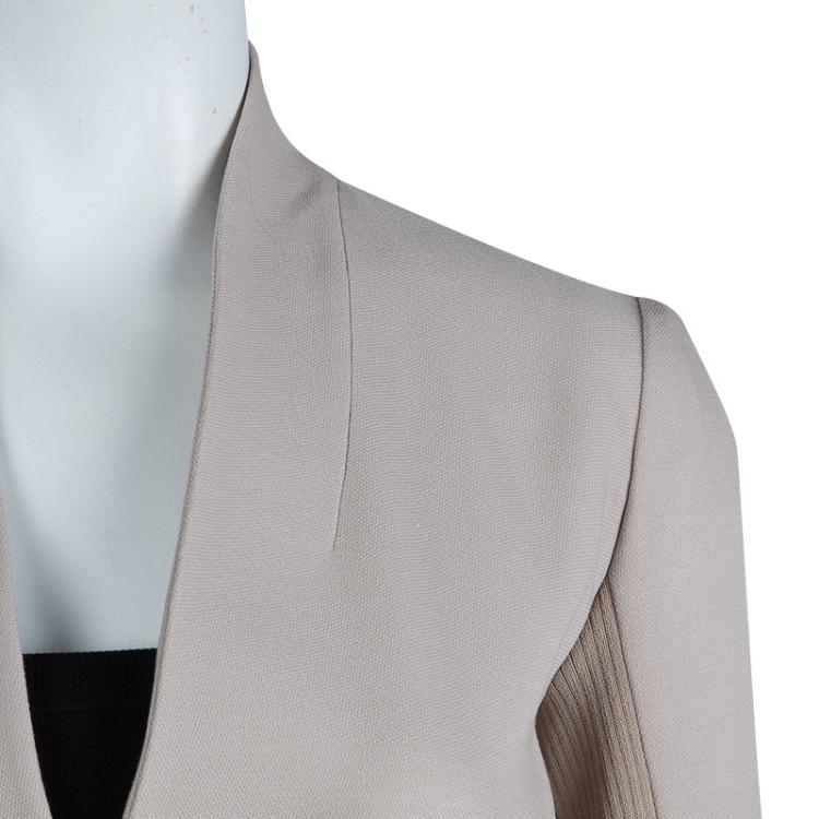 Pre Owned Gucci Beige Wool Pant Suit S