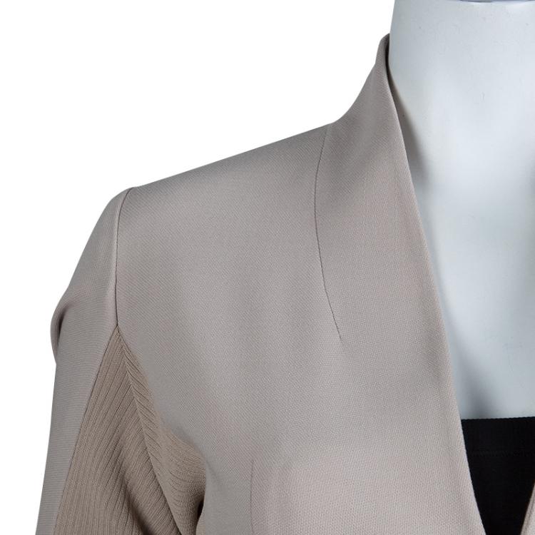 Pre Owned Gucci Beige Wool Pant Suit S
