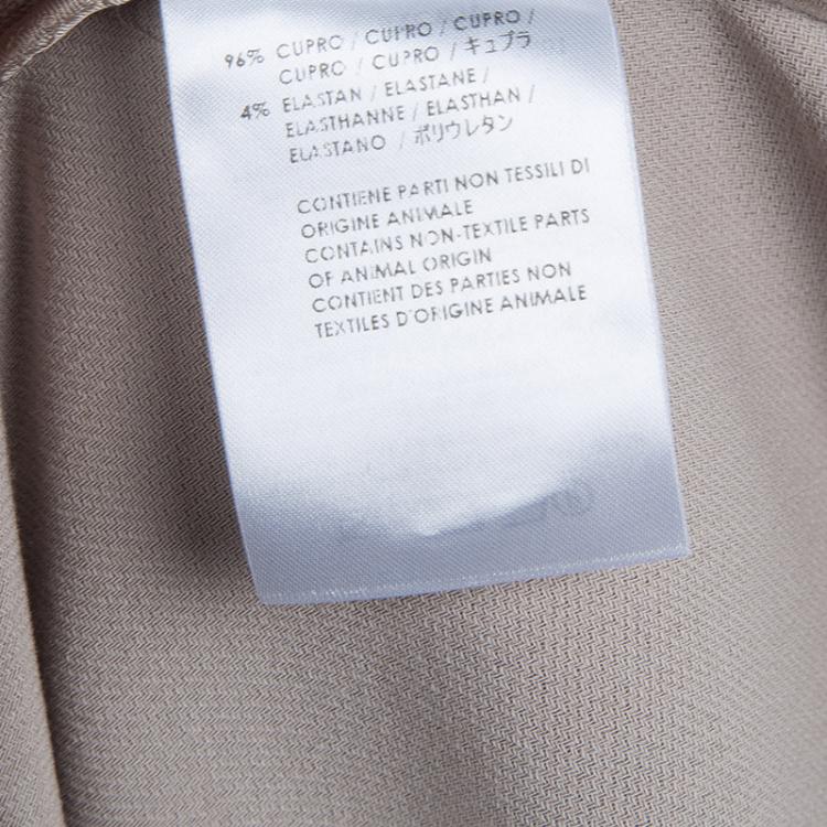 Pre Owned Gucci Beige Wool Pant Suit S