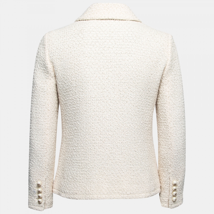 ★GENERAL IDEA★ WOMAN wool knit tweed jacket [IVORY] / WBD3 Gucci Cream Bow Detail Tweed Cropped Jacket S Gucci | TLC