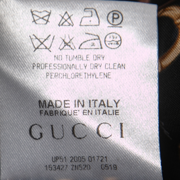 Pre Owned Gucci Black Cotton Pocket Detail Zip Front Jacket S