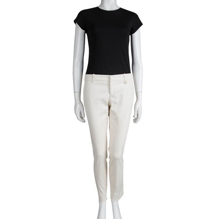 Pre Owned Gucci Beige Tapered Trousers M