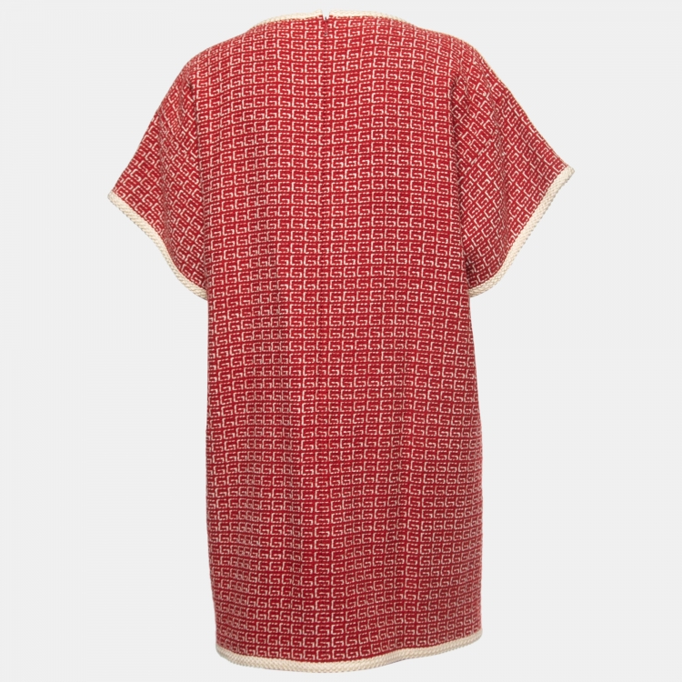 Gucci Patterned Dress Women's Red