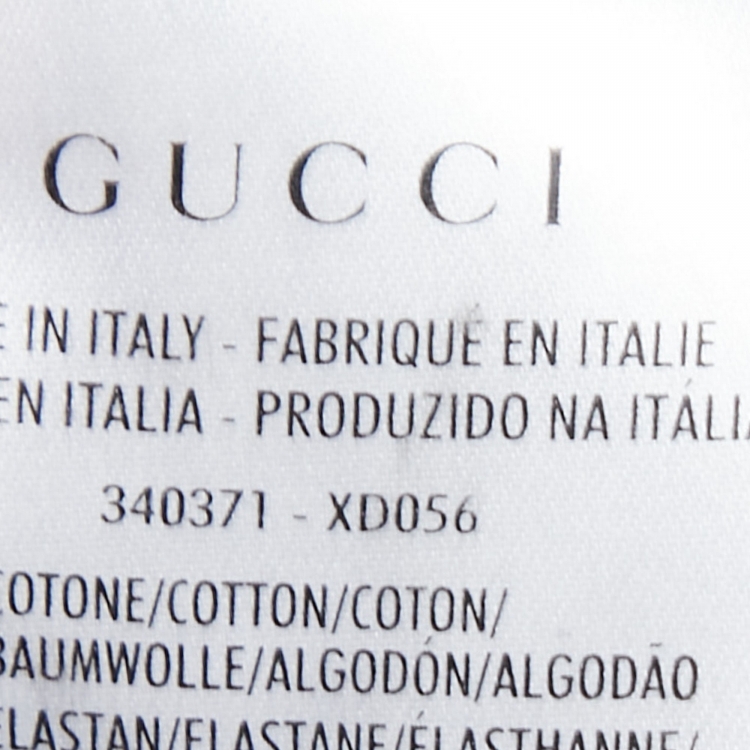 Pre Owned Gucci Dark Blue Denim Pocket Chain Detail Jeans S Waist 28"
