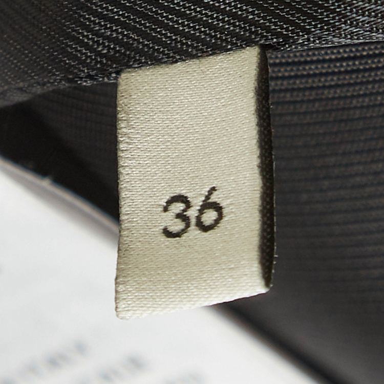 Pre Owned Gucci Black Wool Belted Mid Length Coat XS