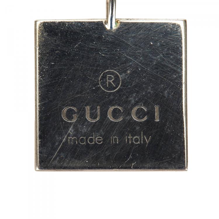 Pre Owned Gucci SV925 Sterling Silver Cross Necklace