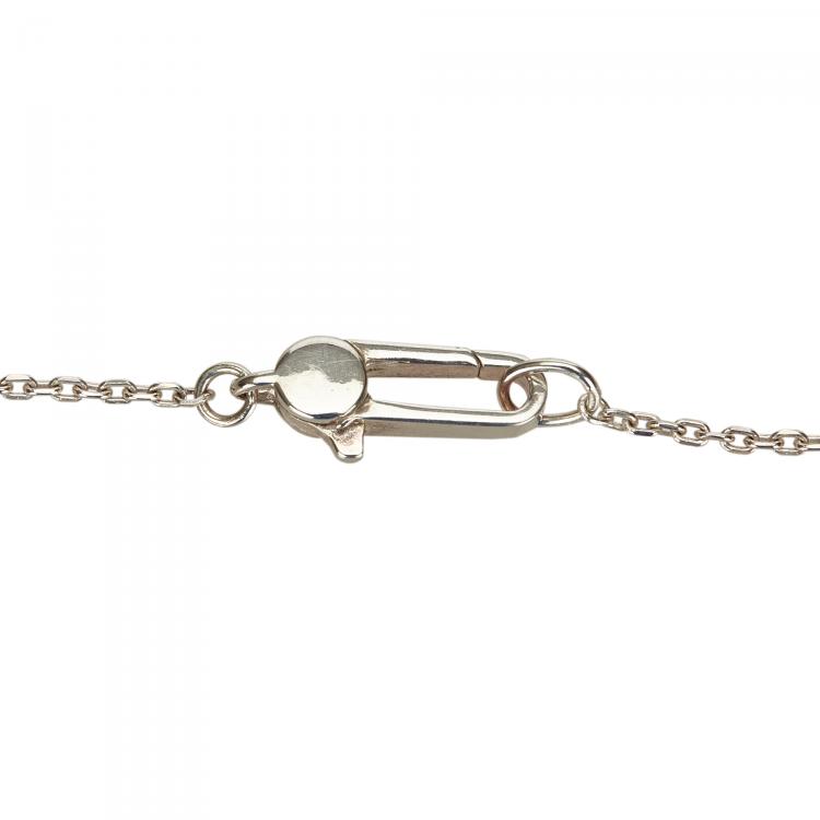 Pre Owned Gucci SV925 Sterling Silver Cross Necklace