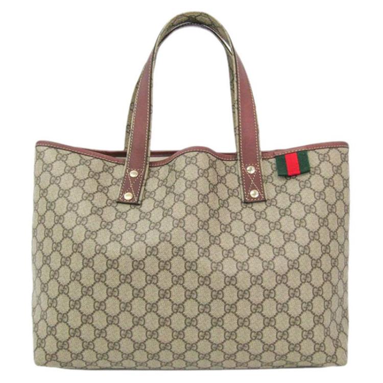 Gucci coated hot sale canvas tote