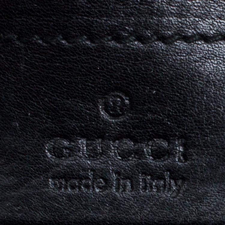 Pre Owned Gucci Black GG Canvas Medium Babouska Indy Top Handle Bag