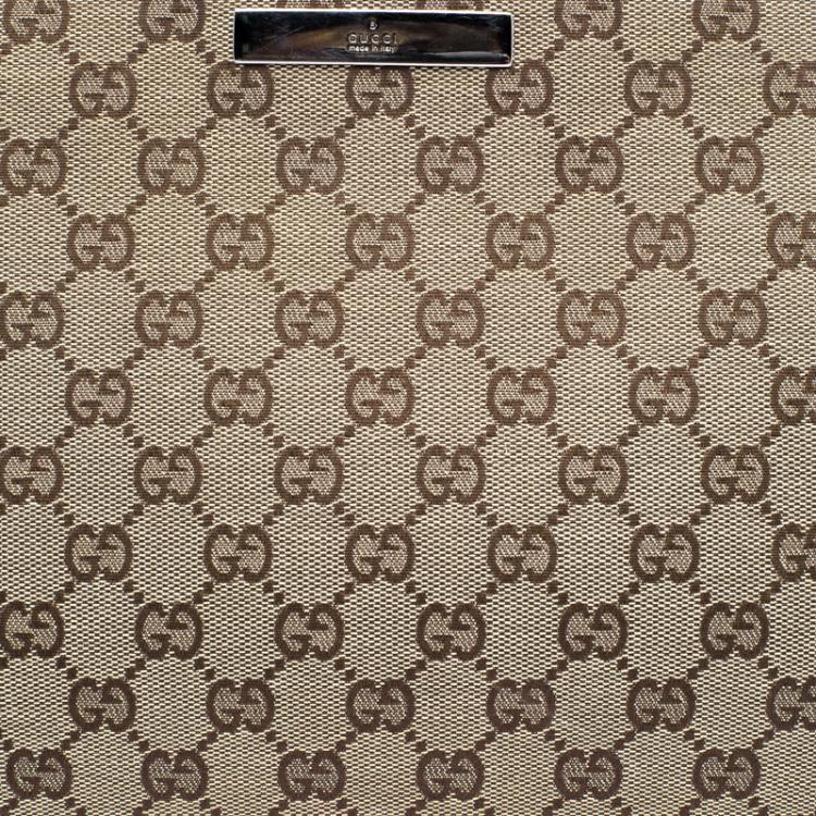 Pre Owned Gucci Beige GG Canvas Portfolio