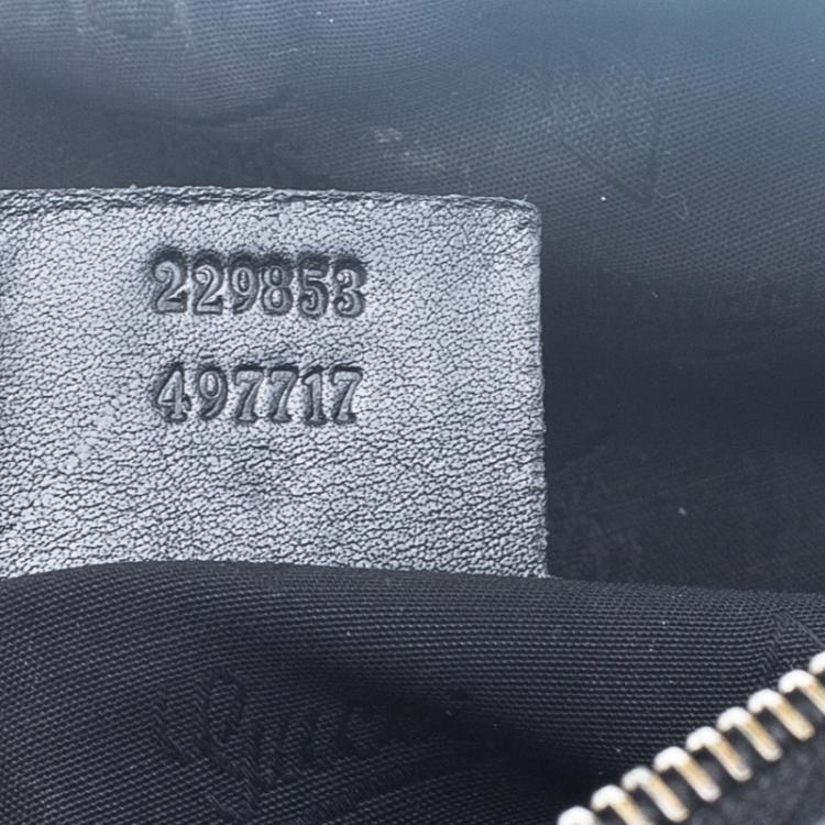 Pre Owned Gucci Black Imprime Canvas Joy Boston Bag