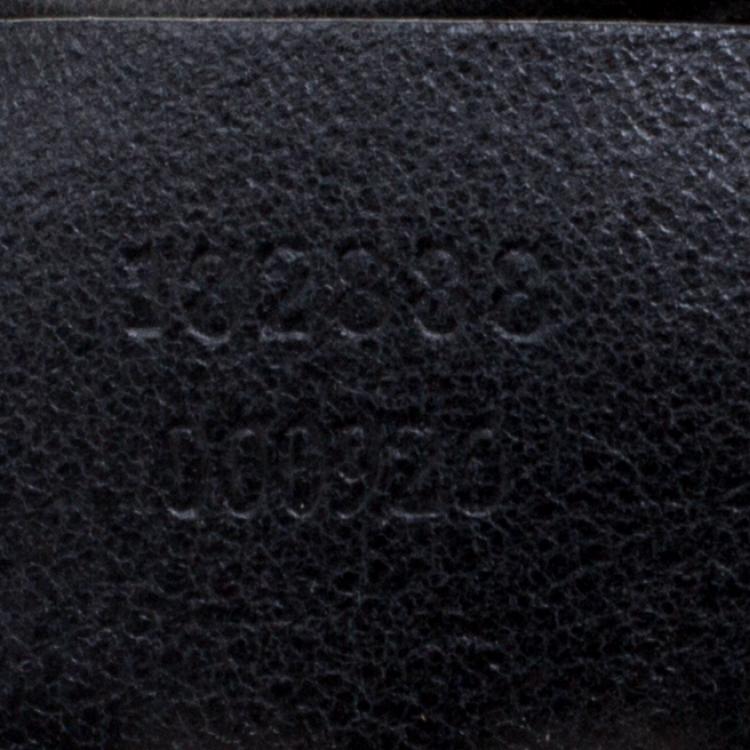 Pre Owned Gucci Black Leather Large Indy Top Handle Bag