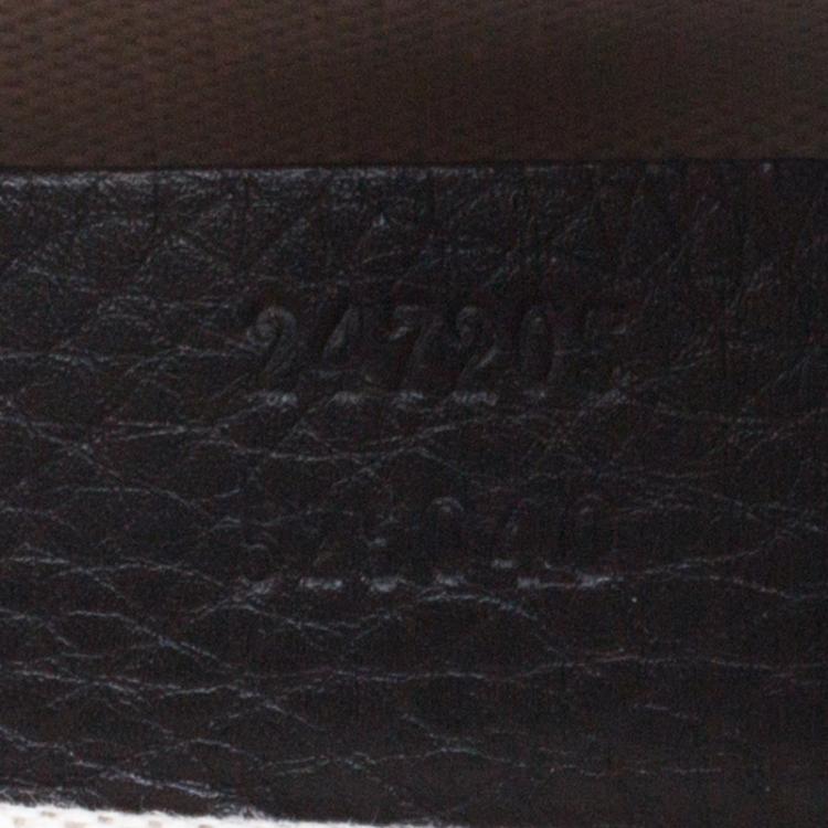 Pre Owned Gucci Black Leather Medium Vintage Web Boston Bag